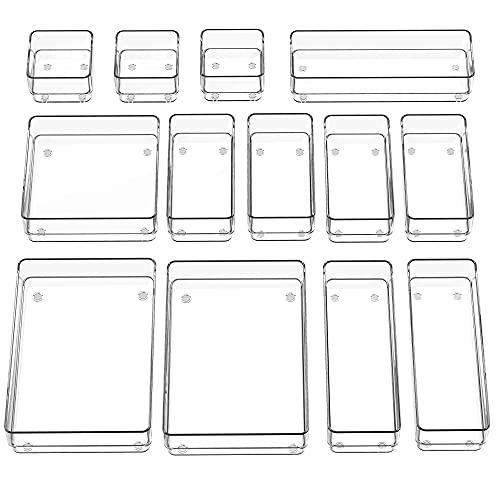 SMARTAKE 13 PCS Drawer Organizer full set
