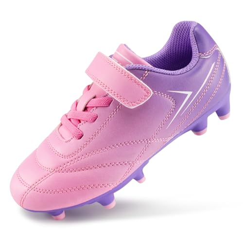 Stelle Girls Soccer Cleats Violet Blush side profile