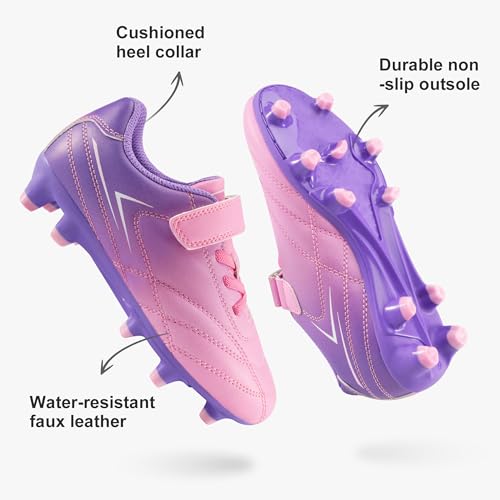 Close up of Stelle cleats hook and loop straps