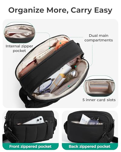 BAGSMART travel purse RFID card slots