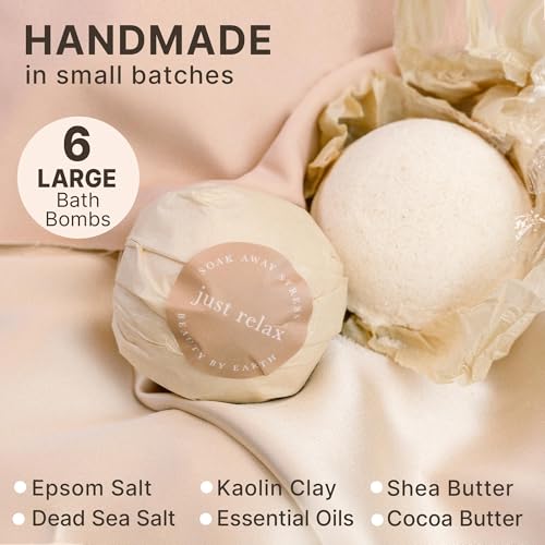 Six pack natural bath bombs set