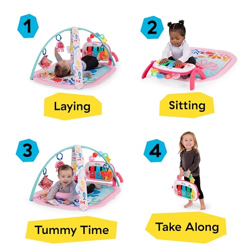 Tummy time position with Jellyfish Jamboree mat