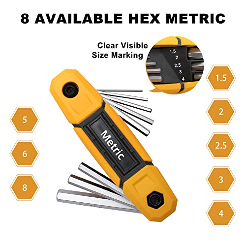Metric and SAE wrench size markings