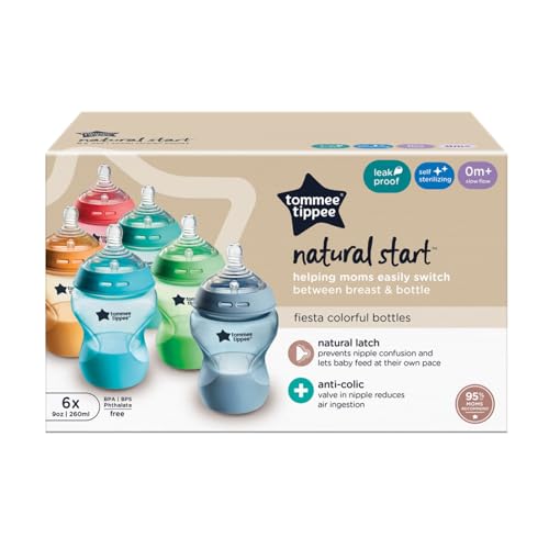 Tommee Tippee bottles arranged for parents