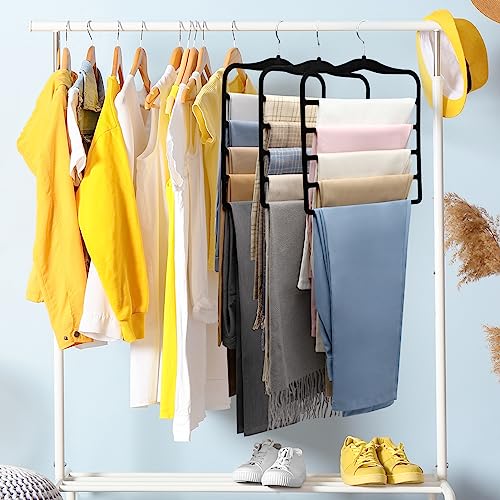 3 Pack Pants Hanger storage demonstration