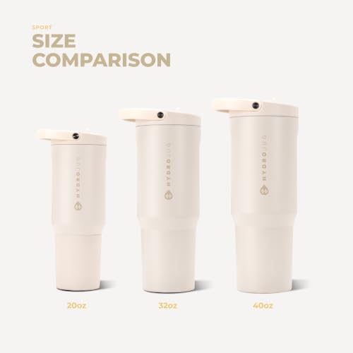 HydroJug Sport 32 oz insulated bottle side profile