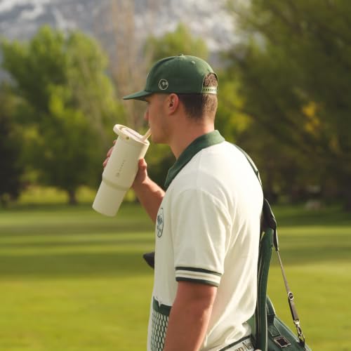 HydroJug Sport Cream bottle with straw