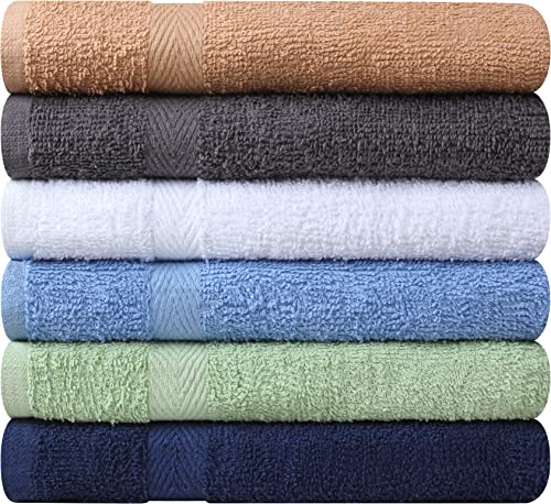 T & L towel set showing reinforced double needle stitching