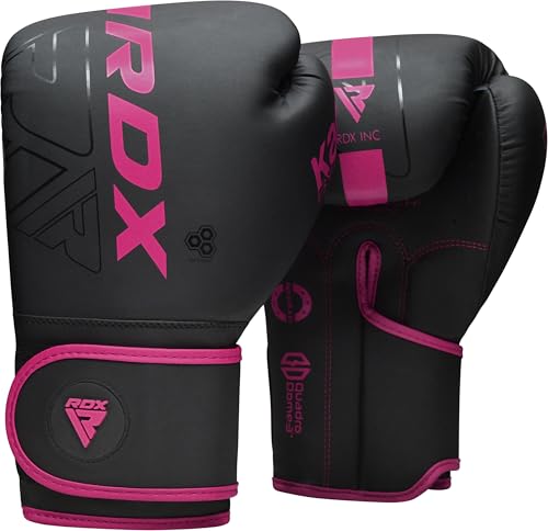 RDX Pink 16 oz Pro Training Sparring Boxing Gloves front view