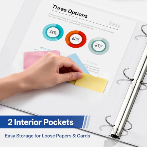 GNL binder interior pockets view