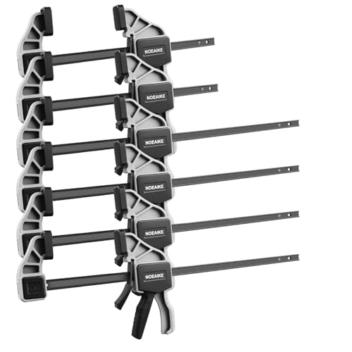 NOEAIKE 6-pack grey wood clamps set