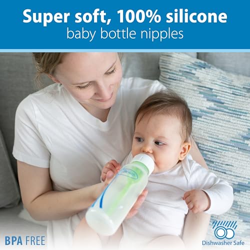 8oz baby bottle side view