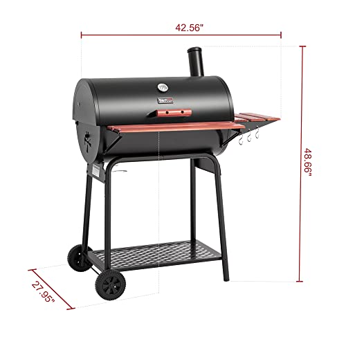 Side air vent for heat control on Royal Gourmet grill