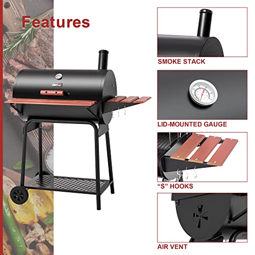 Adjustable charcoal pan handle for height control
