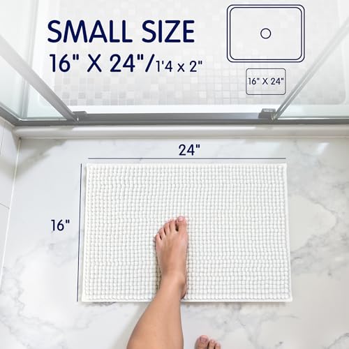Rectangular white bath mat dimensions