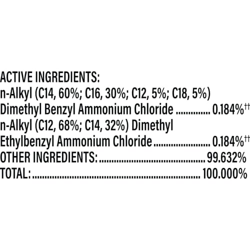 Standard size Clorox disinfecting wipes package