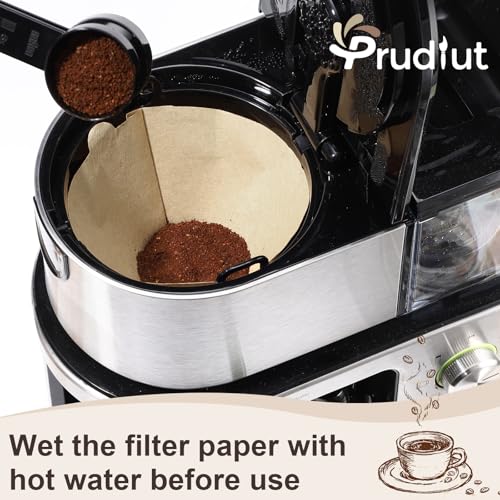Prudiut coffee filter inside a conical holder