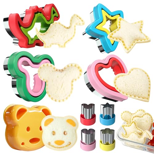 AKHMLEF 5 PCS Large Sandwich Cutter and Sealer set
