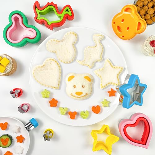 Set of 5 crustless sandwich shapes for bento boxes