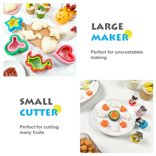 Preparation of DIY lunchbox snacks with AKHMLEF cutters