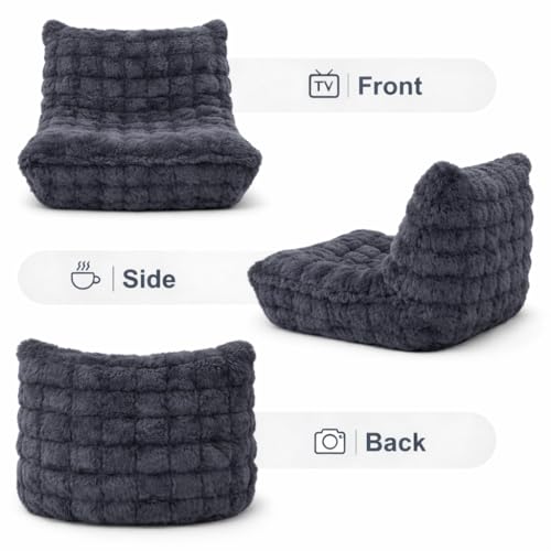 Detail of the memory foam bean bag support