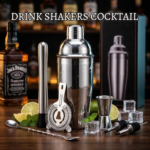 Silver bartender tools for home bar