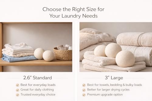 Reusable wool balls for static reduction