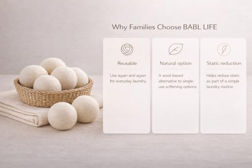 2.6 inch dryer balls for household laundry