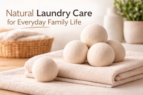 Natural New Zealand wool laundry accessories