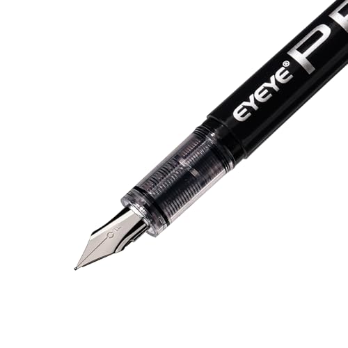 Close up of EYEYE fine point stainless steel nib