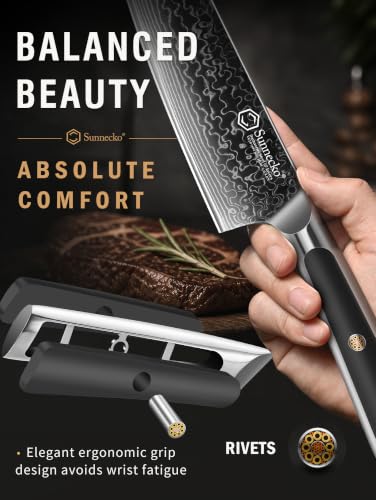 Sunnecko chef knife in gift box packaging