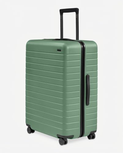 Away checked suitcase rear view