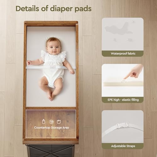 Waterproof PVC changing pad detail