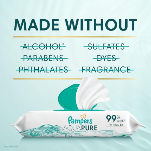Side view of 16-pack Pampers wipe bundle