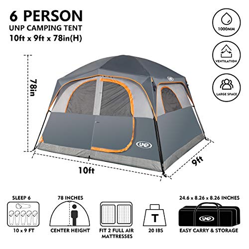 UNP cabin tent interior showing sleeping space