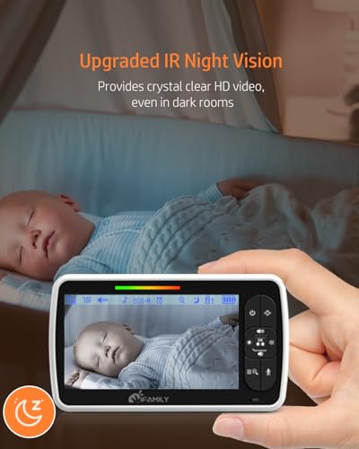 Close up of iFamily baby camera lens