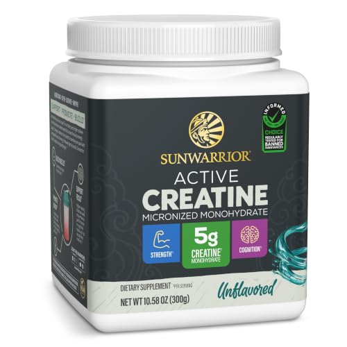 Sunwarrior Creatine Monohydrate 60 servings tub front view
