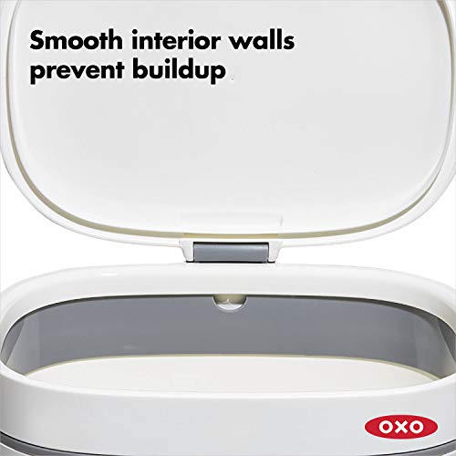 OXO compost bin interior smooth walls