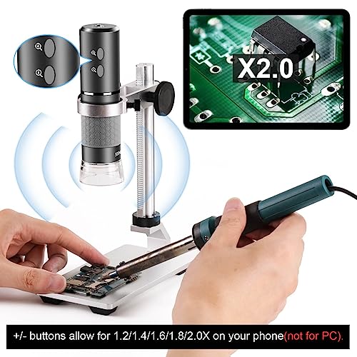 Ninyoon USB microscope connected to laptop