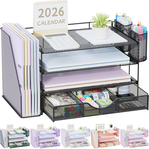 gianotter Metal Mesh Desk Organizer 4T-2 front view