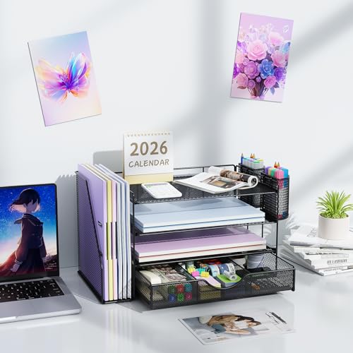 assembled gianotter desk organizer on workspace