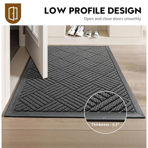 Front door mat trapping dirt