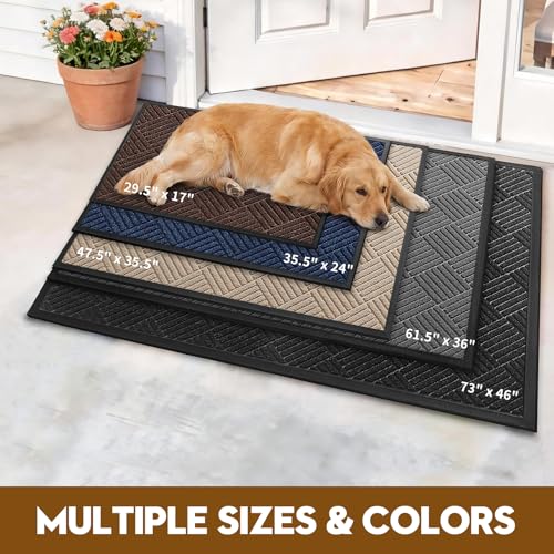 WELDUN mat in a kitchen entryway