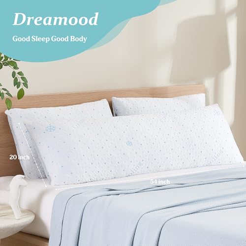 Full length view of 20x54 inch body pillow