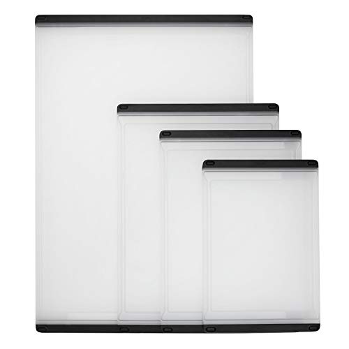 OXO Good Grips cutting board in clear plastic