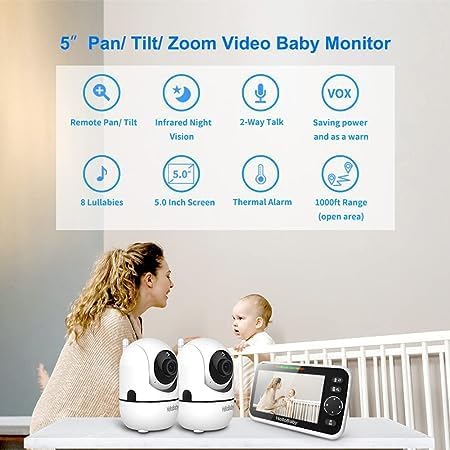 Two HelloBaby cameras for nursery monitoring