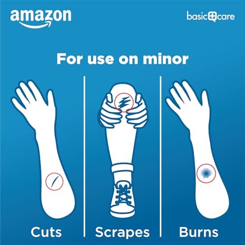 Basic Care adhesive bandage applied to skin