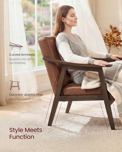 VASAGLE living room chair in corner setting