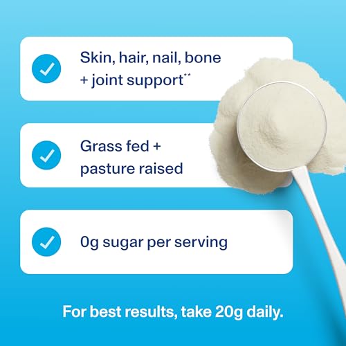 Vital Proteins powder nutritional information label