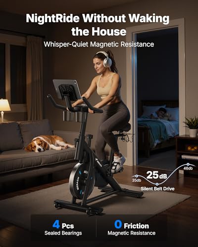 Exercise bike tablet mount
